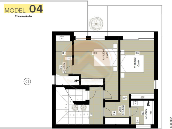 U - modelo 4 planta primeiro andar